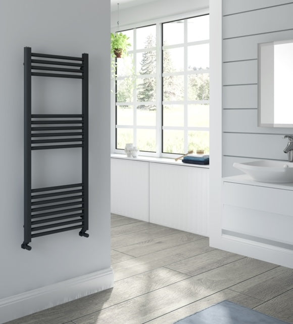 Anthracite Round Bar Towel Rail / BTU 1800